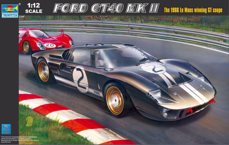 Trumpeter 1/12 scale Ford GT40 MK.II