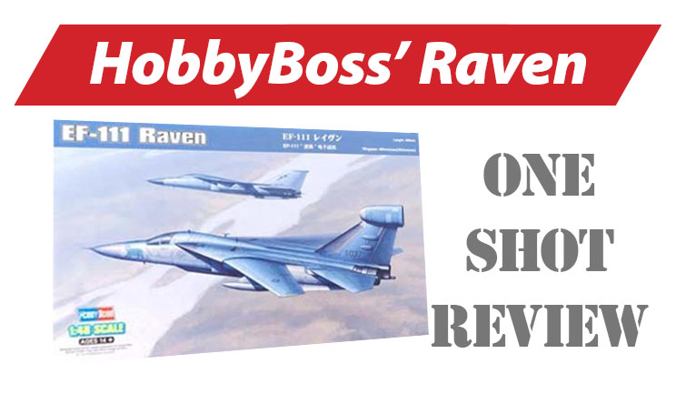 One Shot NPRD video review of HobbyBoss EF111 Raven plastic scale