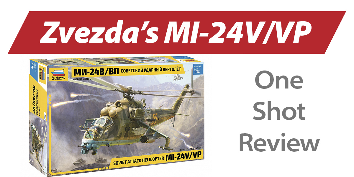 Zvezda 1//48 Soviet Attack Helicopter Mi-24V//VP
