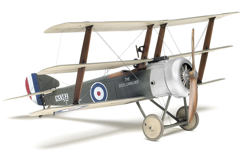 : Sopwith Triplane • Perfect Scale 35" for .049 Model Airplane Plans FF .75cc 