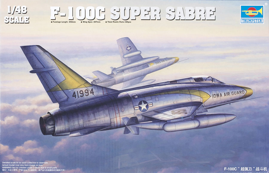 Xtra Decals 1/72 NORTH AMERICAN F-100C SUPER SABRE U.S Air Force 