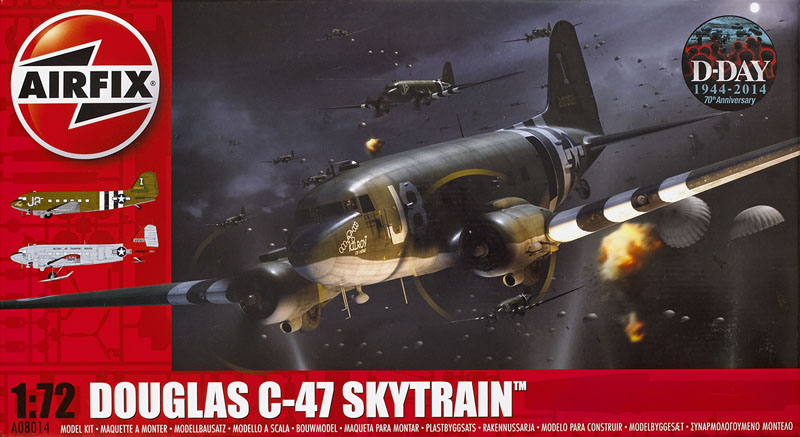 Kit modellismo in plastica Skytrain C47 scala 1:72