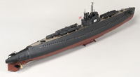 Lindberg 1/72 scale IJN <i>I-53</i> submarine and Kaitens