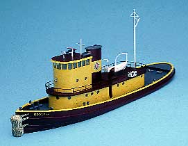 31′ FULL HULL TUGBOAT HO Model Railroad Ship Boat Unpainted Resin