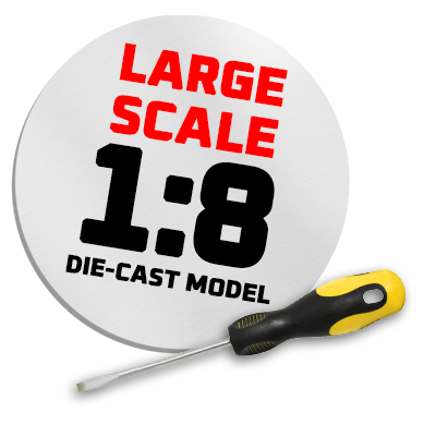 Large scale 1:8 metal model