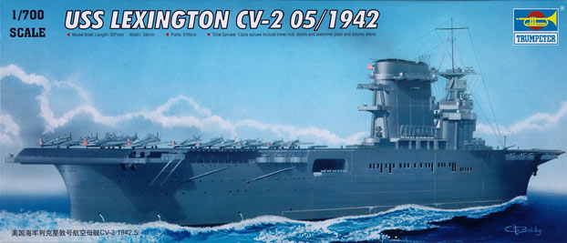 USS Lexington CV2 Aircraft Carrier May 1942