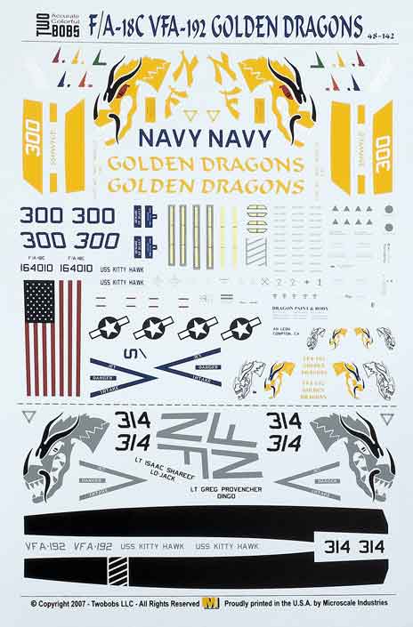 F/A-18C VFA-192 Golden Dragons