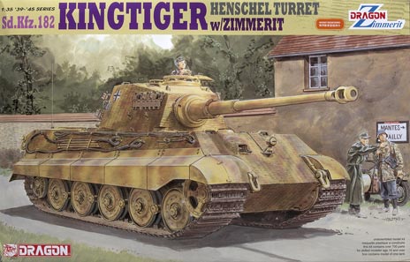 SdKfz.182 Kingtiger Henschel turret with zimmerit