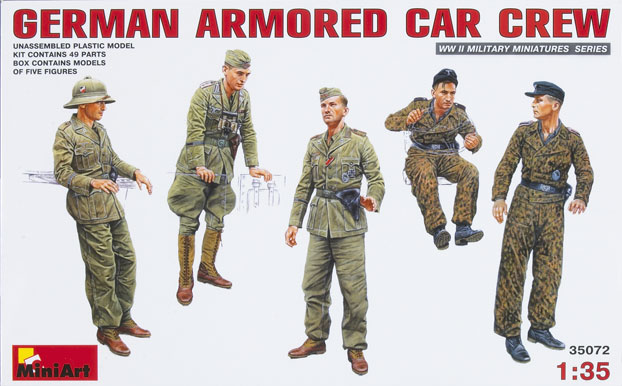 German armored car crew