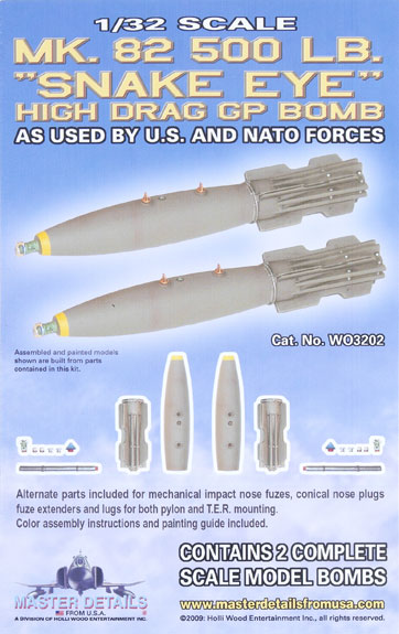 MK.82 500lb. “Snake Eye” high drag GP bomb
