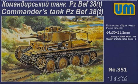 Commander’s tank Pz Bef 38(t)