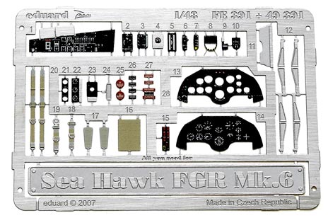 Sea Hawk FGR Mk.6 self adhesive for Trumpeter