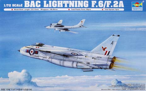 Trumpeter 1/72 scale BAC Lightning F.6/F.2A