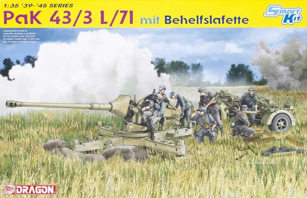 PaK 43/3 L/71 mit Behelfslafette