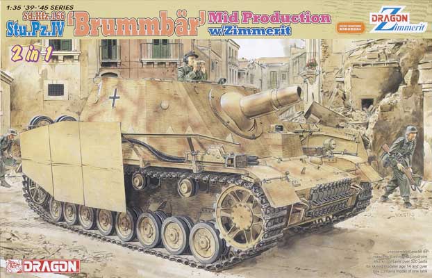 SdKfz.166 Stu.Pz.IV “Brummbär” mid-production with Zimmerit