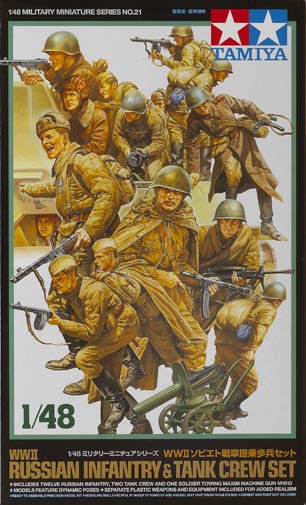 WWII Russian infantry and tank crew set