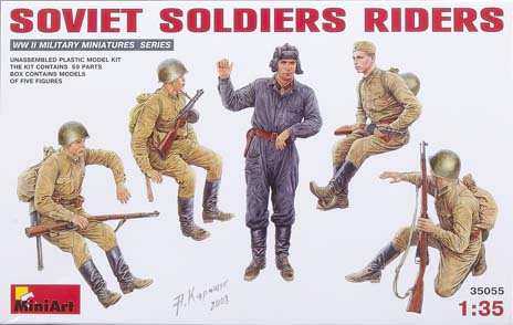 Soviet soldiers riders