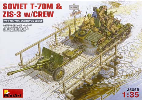 Soviet T-70M & ZIS-3 with crew