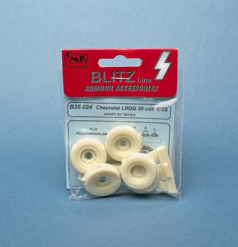 Chevrolet LRDG 30 cwt wheels for Tamiya