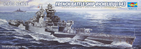 French Battleship Richelieu 1943