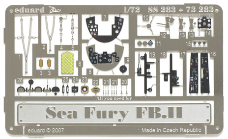 Sea Fury FB.II self adhesive for Trumpeter