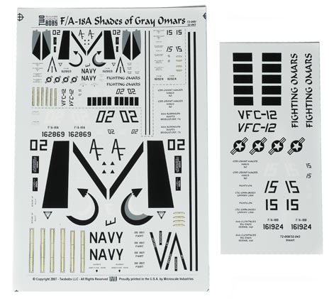 F/A-18A/B Shades of Gray Omars