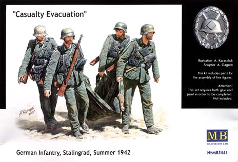 “Casualty Evacuation” German infantry, Stalingrad, Summer 1942
