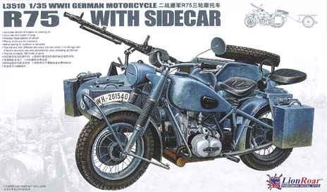R75 WWII Geman motorcycle with sidecar