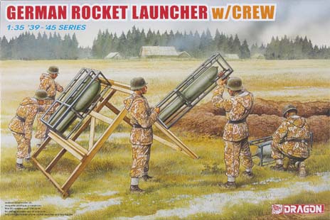 German rocket launcher with crew