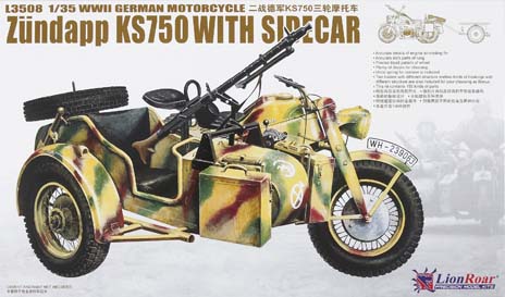 LionRoar 1/35 scale Zündapp KS750 with sidecar