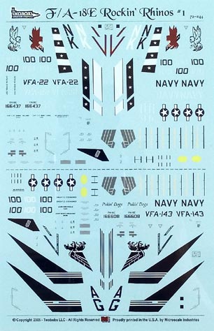 F/A-18E Rockin Rhinos No. 1