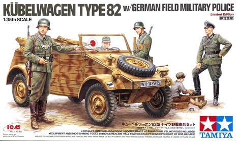 Kübelwagen Type 82 with German field military police