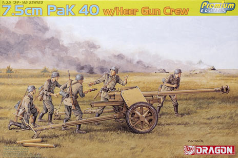 7.5cm Pak 40 with heer gun crew
