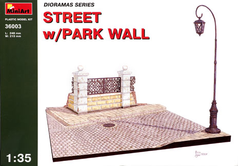 Street with park wall