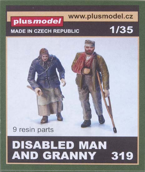 Disabled man and granny