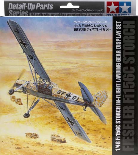 Fieseler Fi156C Storch in flight landing gear display set