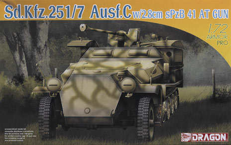 SdKfz.251/7 Ausf.C with 2.8cm sPzB 41 at gun