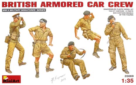 British armored car crew