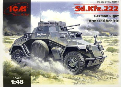 SdKfz.222 German light armored vehicle