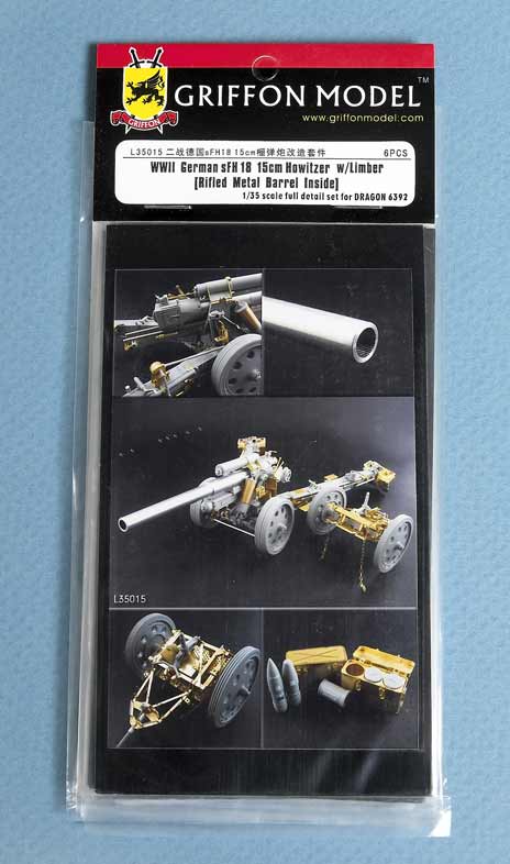 WWII German SFH18 15cm Howitzer with limber for Dragon 6392