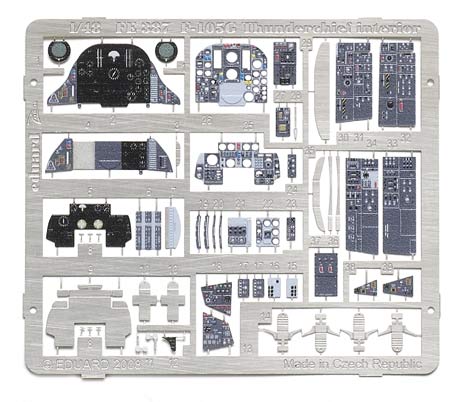 F-105G Thunderchief interior self-adhesive for Revell