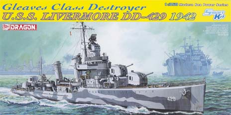 Gleaves Class Destroyer U.S.S. Livermore DD-429 1942