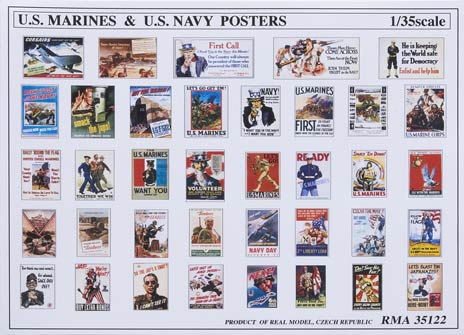 US Marines and US Navy posters