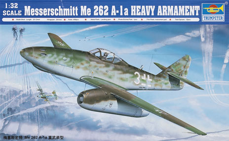 Messerschmitt Me-262A-1a fighter with R4M rocket