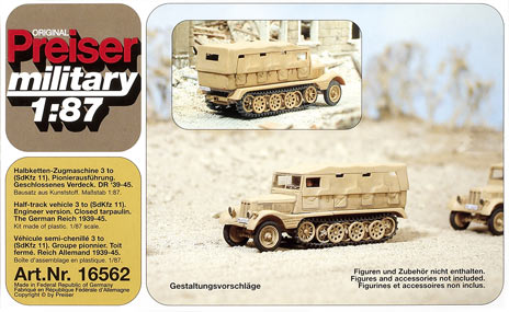 Half-track vehicle – closed tarpaulin, German Reich