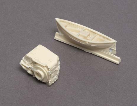 USS Fletcher turrets and whaleboats