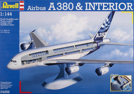 Airbus A380 and visible interior