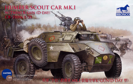 Humber Scout car Mk.I with twin K-guns (D-Day version)