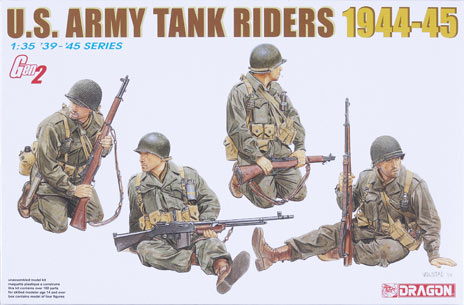 US Army tank riders 1944-1945