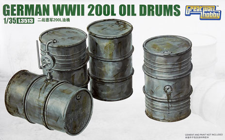 German WWII 200L oil drums